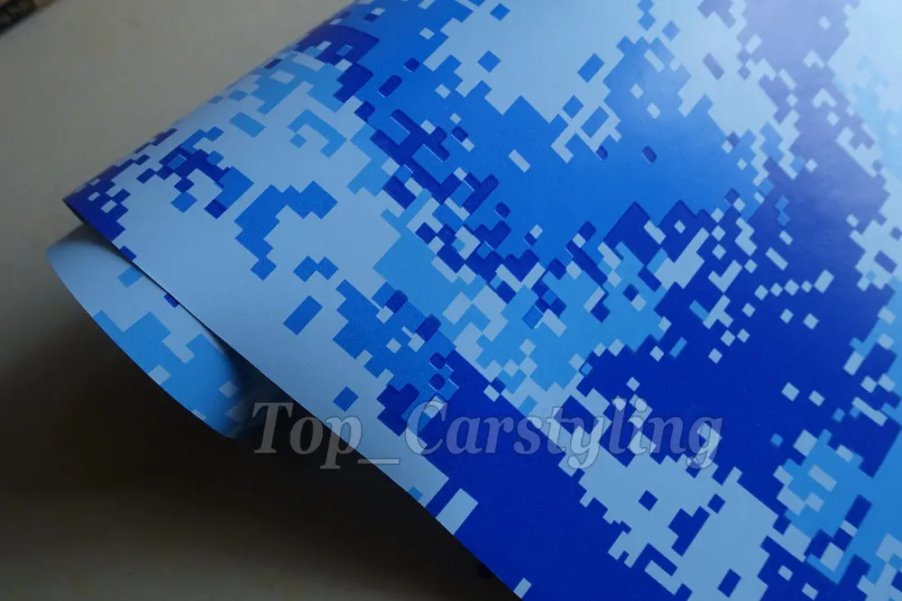 blue military camo vinyl camouflage car wrapping film (1)