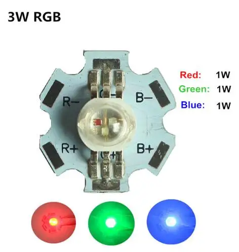 Реальный полный светодиодный чип CREE 3W высокое Мощность Светодиодный лампа диоды для подавления переходных скачков напряжения rgb УФ-полный спектр светодиодный s чип для точечный светильник вниз светильник 10 шт - Испускаемый цвет: 6PIN RGB