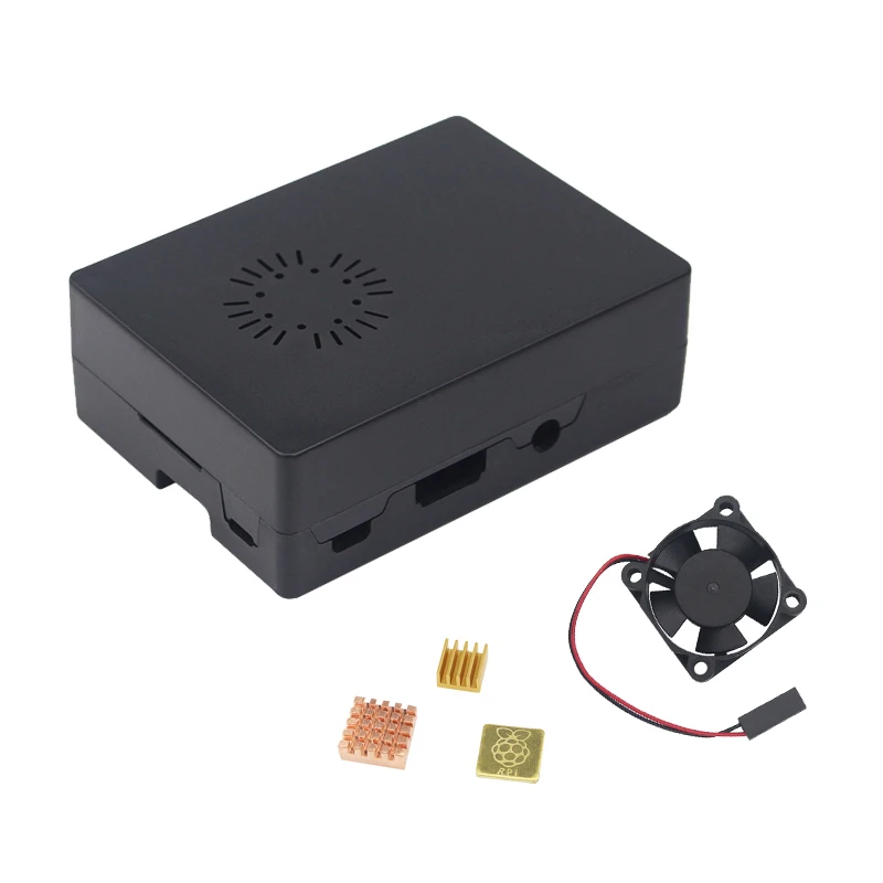 Newest Raspberry Pi 3 Case ABS Box Plastic Cover + Cooling Fan + Copper Aluminum Heat Sinks for Raspberry Pi 3 Model B Kit Newest Raspberry Pi 3 Case ABS Box Plastic Cover + Cooling Fan + Copper Aluminum Heat Sinks for Raspberry Pi 3 Model B Kit