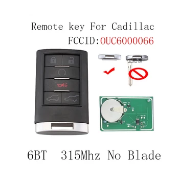 

6BT Smart Remote Car Key For Cadillac Escalade ESV EXT 2007 2008 2009 2010 2011 2012 2013 2014 OUC6000066 Original car key