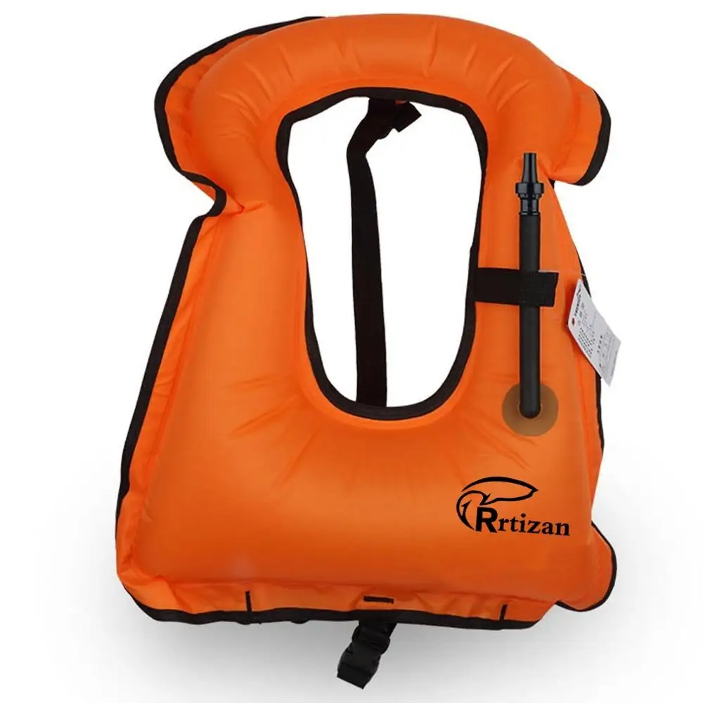 Rrtizan Unisex Adult Portable Inflatable Snorkel Vest For Diving Safely
