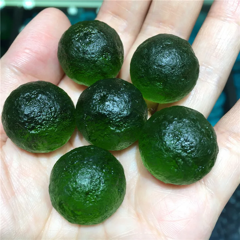 1 шт. Moldavite Чешский метеорит ударное стекло натуральный грубый камень кристалл