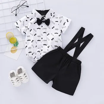 

2019 Hot Sale 2PCS Baby Infant Boys Short Sleeve Romper Clothes Toddler Pants Set Outfits Dropshipping Baby Clothes