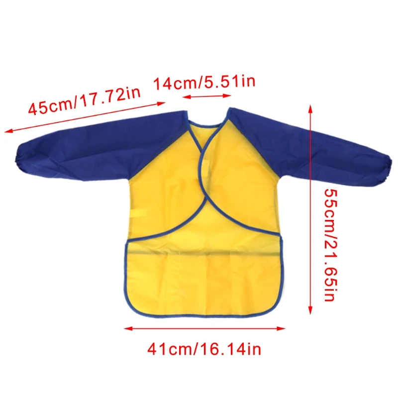 Детский водонепроницаемый, с длинными рукавами фартук для рисования картины свободное Детские принадлежности Художественная ткань