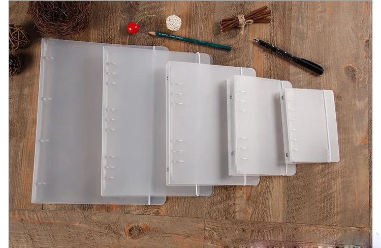 6 Creative Ring Binder B5A4567 PP Notebook Accessory Sheet Shell  office & school supplies Stationery Transparent Concise 6 Holes