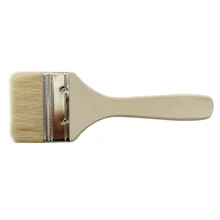 GTBL краска коричневая широкая щетка с деревянной ручкой