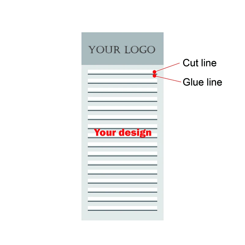 Eyelash Extensions Private Logo DIY Logo Personal Name Eyelash ODM OEM Random Size Customize eyelash extensions