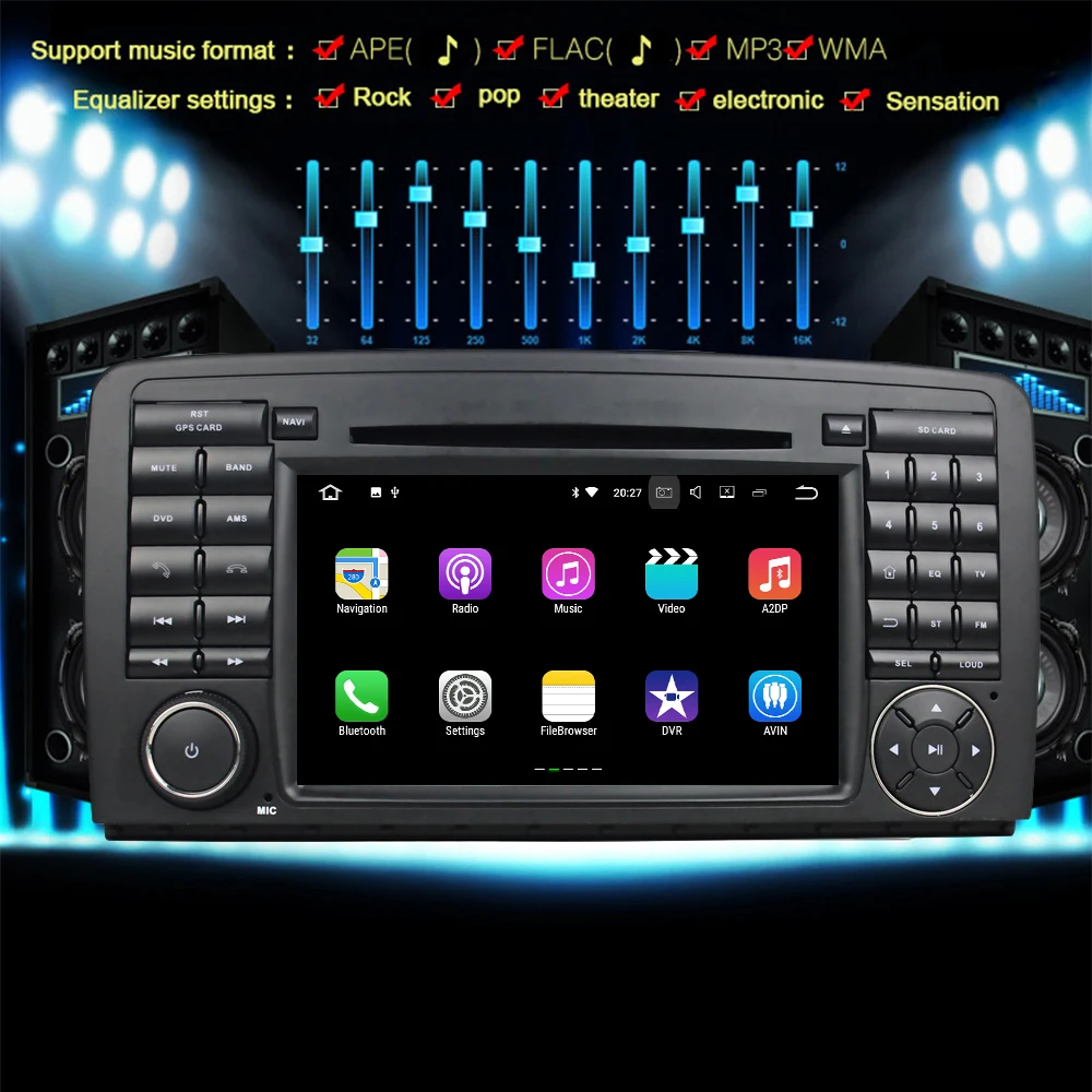 Flash Deal 2 Din Android Car Radio GPS for Benz R-Class R-Class W251 280 300 320 350 500 DVD TV Auto Stereo Bluetooth Multimedia Player 3