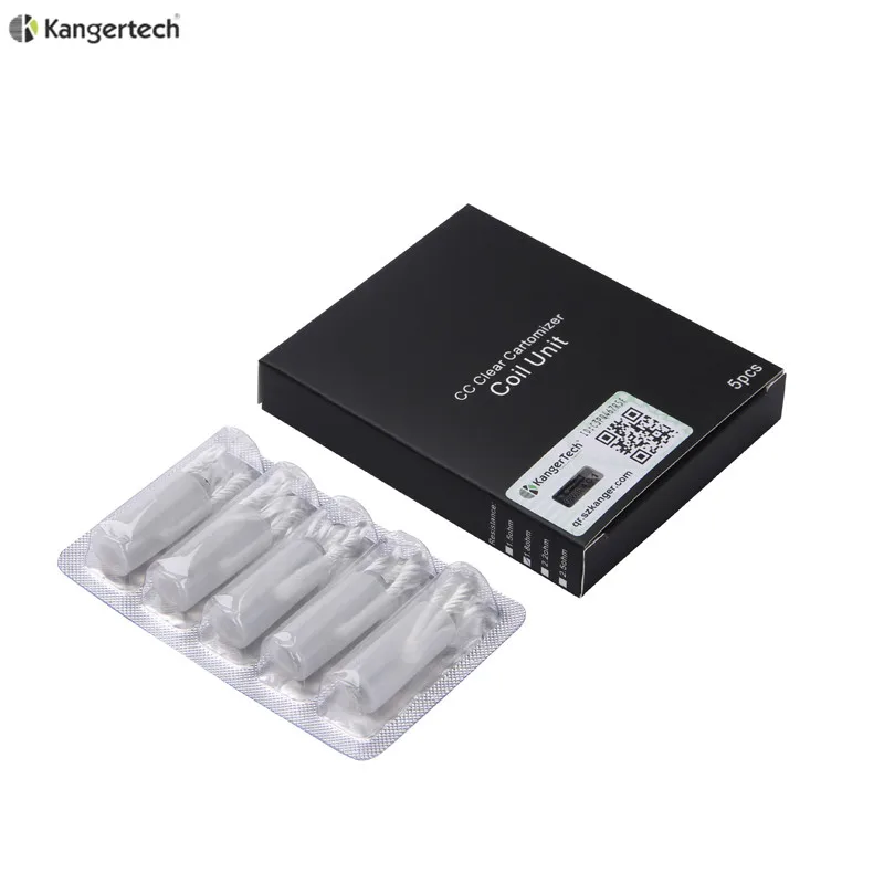 

50pcs/lot Original Kanger T2 Coils Long Wick Heating Replacement Coils with 1.8/2.2/2.5/2.8ohm Suit for Kanger T2 Tank