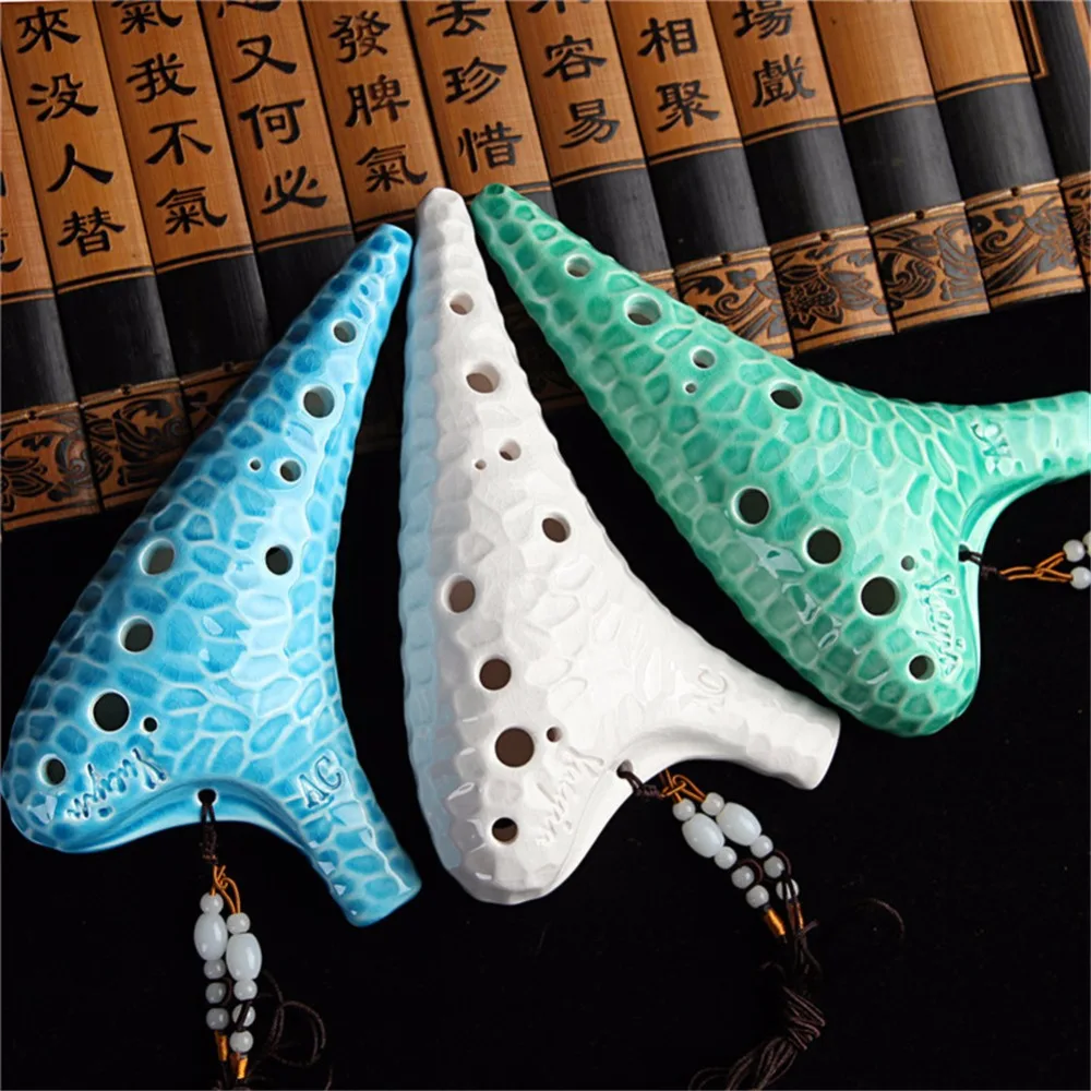 Горячее предложение Azul 12 Buracos Alto C ocarina печи-demitido Ceramica Jingdezhen acao Легенда о Zelda ocarina of Time флейта