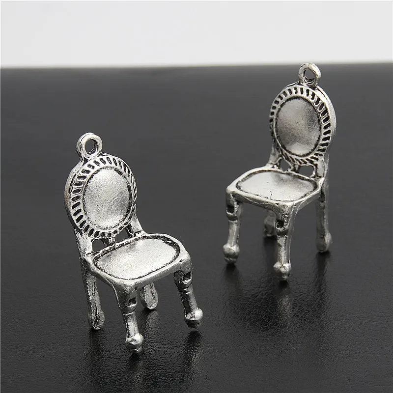 5pcs Vintage Charms Table Chair Pendant Fit Bracelets Necklace DIY