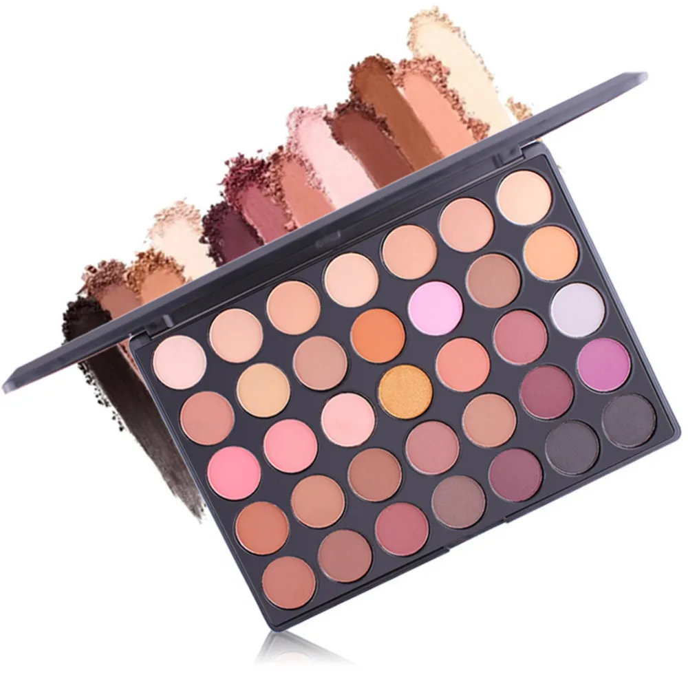 

Professional 35 Color Matte Eyeshadow Palette Waterproof Shimmer Nude Smoky Eye Shadow Palette Kit Beauty Cosmetic Pigmented