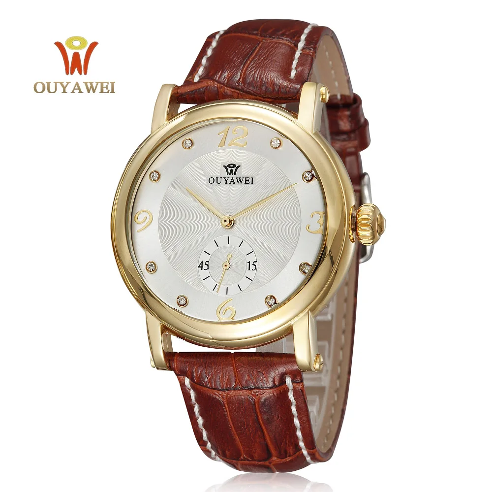 

Ouyawei Black Metal Automatic Watch Men New Male Clock Mechanical Skeleton Watch Leather Wristwatch relogio automatico masculino