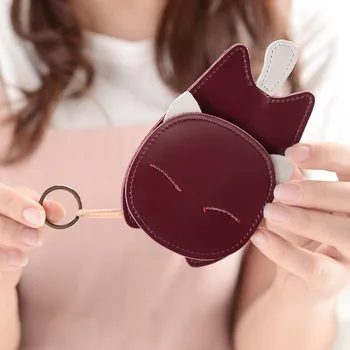 

15PCS / LOT Cute Cartoon Cat Printing Key Wallets Women PU Key Holder Organizer Bag Female Car Key Housekeeper Keychain Case