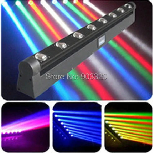 

8X LOT 8pcs*10W 4IN1 CREE RGBW LED Moving Head Beam Bar Light,LED Moving Head Beam,RASHA Moving Head Bar