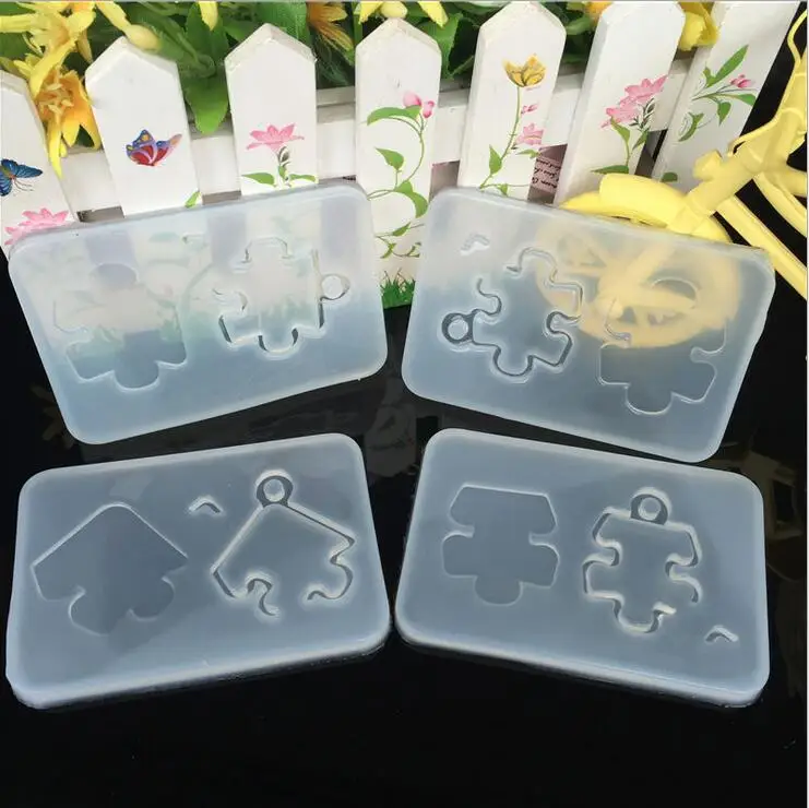 

New Puzzle water injection mud board Silicone Mould DIY Resin Decorative Craft Jewelry Making Mold resin molds for jewelry