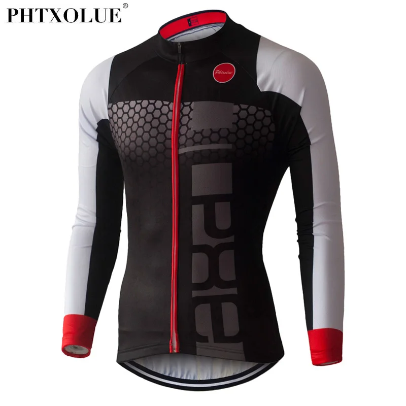 PHTXOLUE Long Sleeve Pro Cycling Jerseys 2017 Ropa Ciclismo Mtb Jersey