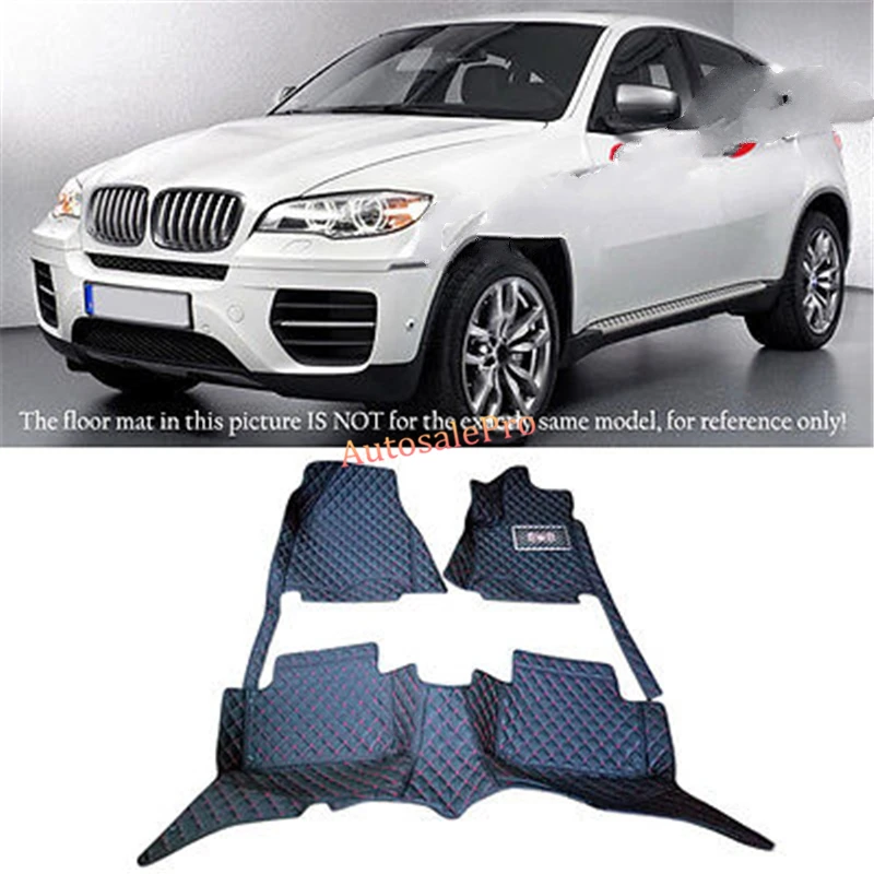 

For BMW X6 E71 2008 2009 2010 2011 2012 2013 2014 Right Left Hand Drive Black Front &Rear Floor Mat Carpets Pad cover