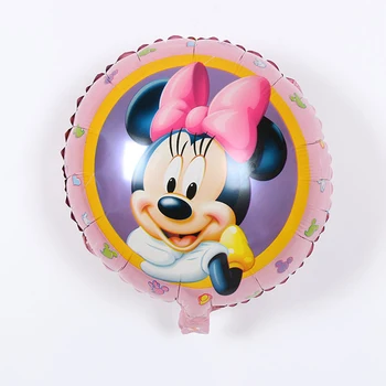 

50psc/18inch Aluminum balloons wholesale space ball toys for children 18-inch round Minnie Mouse balloon wholesale