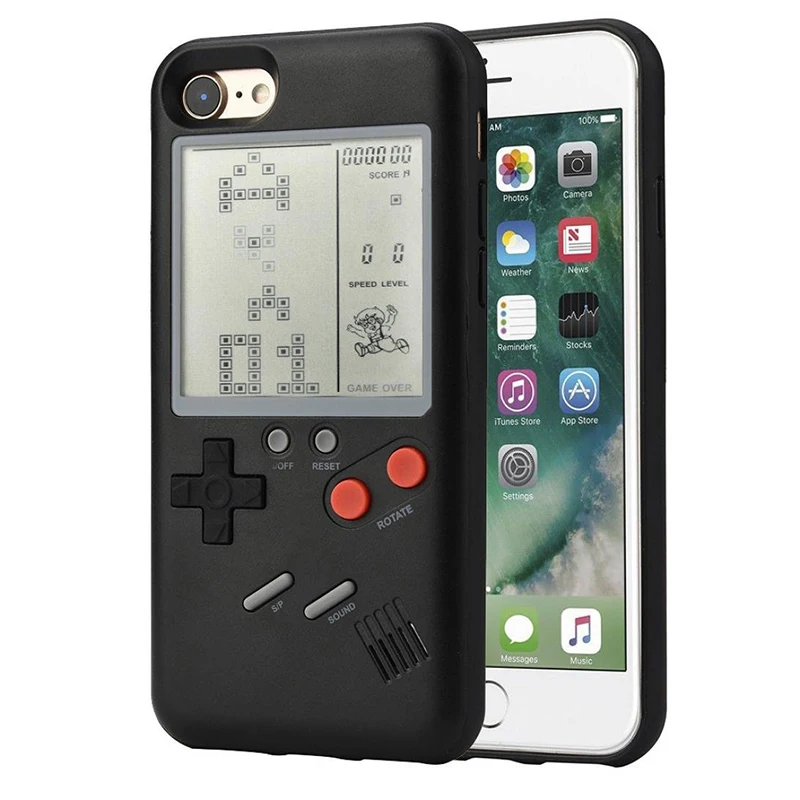 Классический Портативный игровой чехол для Iphone X Tetris 7 8 6 6S Plus|Портативные игровые