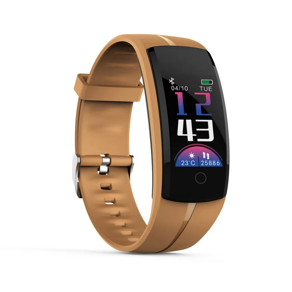 2019 IP67 Waterproof Bluetooth Men Women Calorie Blood Pressure Exercise Heart Rate Pedometer Smart Watches For IOS Android #A