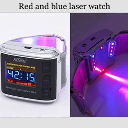 Red and Blue laser Медицинские часы для домашнего использования лазерные часы используются для лечения гипертонии гипергликемии синусита и ринита - Цвет: Red and Blue laser