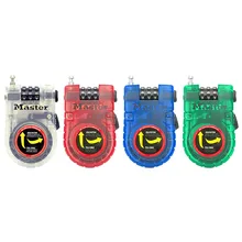 

Master Key Lock Retractable Cable Lock Safe with Password 90Cm Long Braided Steel Keyless Combination Code Lock for Bicycle/Bag