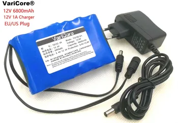

Varicore 12.6 V 6.8 ah Portable Li-ion battery, Supercapacitor DC 12V 6800 mAh CCTV, Automated production + 12.6v1a chagrer