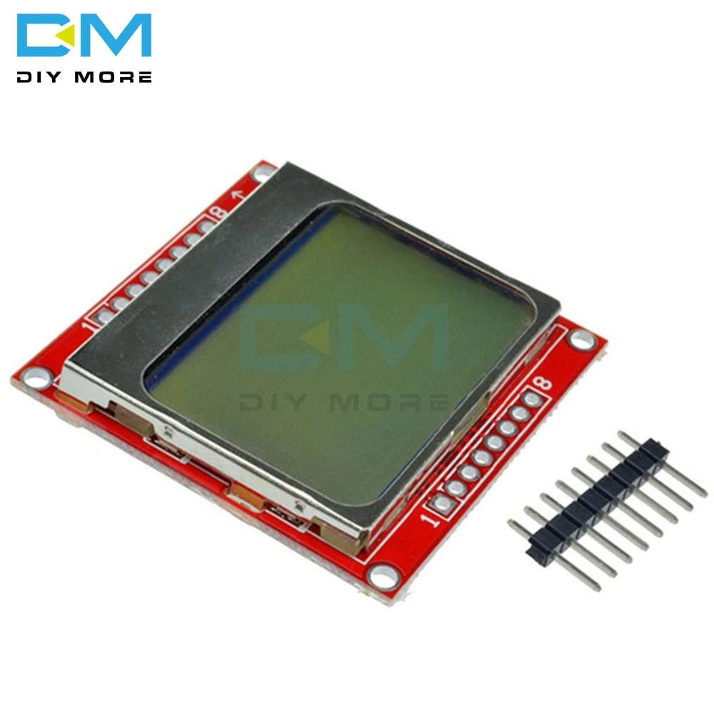 Цифровой модуль lcd дисплей Мониторы белый устройство подсветки PCB 84*48 84x48 5110 экран для Arduino контроллер 3,3 В матричный