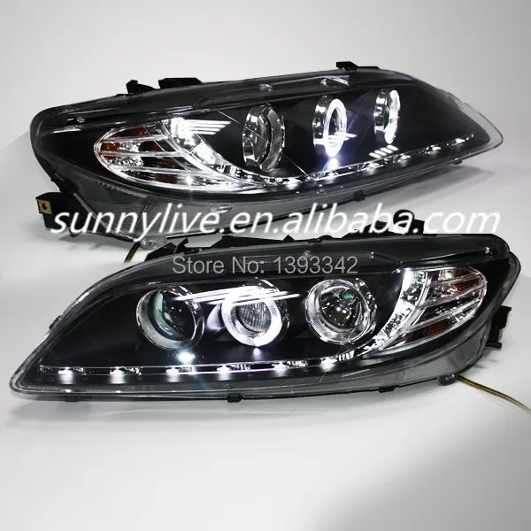 Для MAZDA 6 светодиодный фары Ангельские глазки 2004 2011 год|lens hole|lens shapeheadlight lens polish |