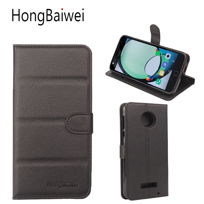 

HongBaiwei for Moto Z Play Case Cover Leather Litchi Grain Flip Luxury Card Slot Wallet Phone Bag Case for Moto Z Play
