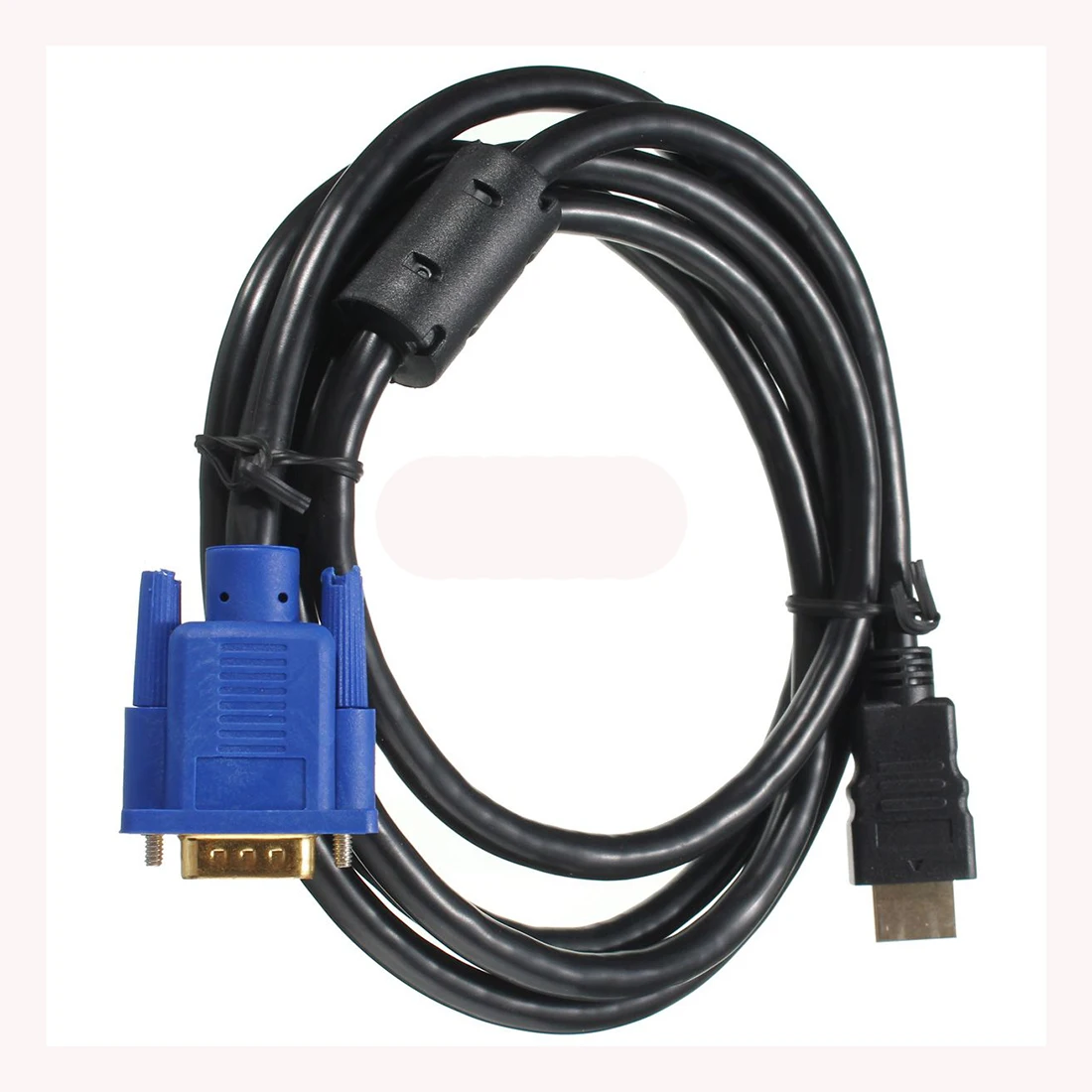 HD ТВ 1.8 м Мужчина HDMI к VGA Кабель-адаптер Соединительный кабель для ПК ТВ черный