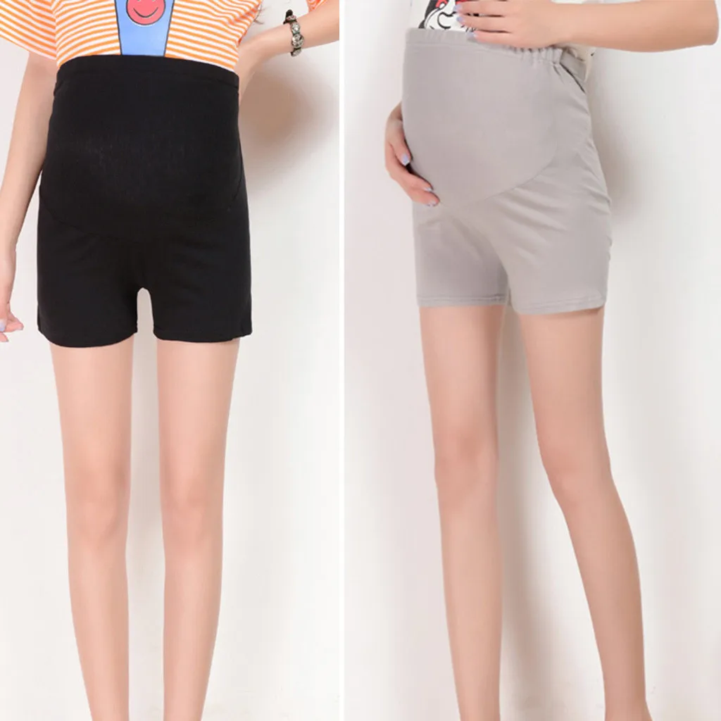 

SAGACE Casual Women Maternity Shorts Elastic High Waist Short Pregnant Solid Short For Pregnant Pregnacy Shorts Women Sport