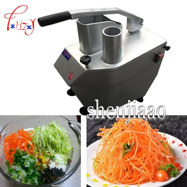 550W Stainless Steel Base CE Commercial Vegetable Slicer Chopper