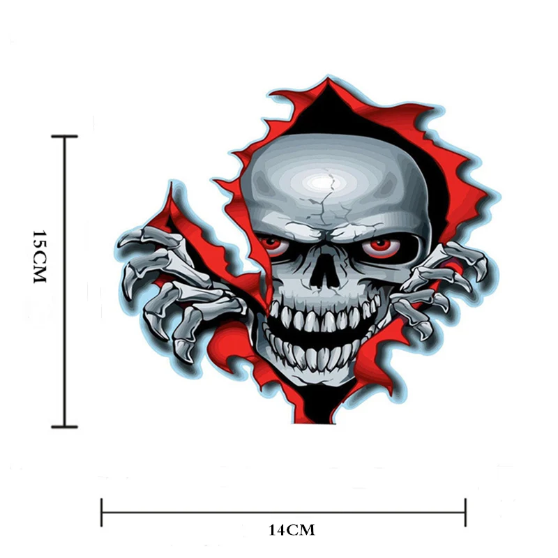 1 шт., наклейка на компьютер с красными глазами и черепом, s животное виниловая наклейка на кожу ноутбука, мото украшение чемодана, наклейка для MacBook Air 11 13