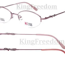 Женские розовые ретро-очки для чтения, Модные металлические полуоправы+ 100+ 150+ 200+ 250+ 300+ 350+ 400++ высокое качество