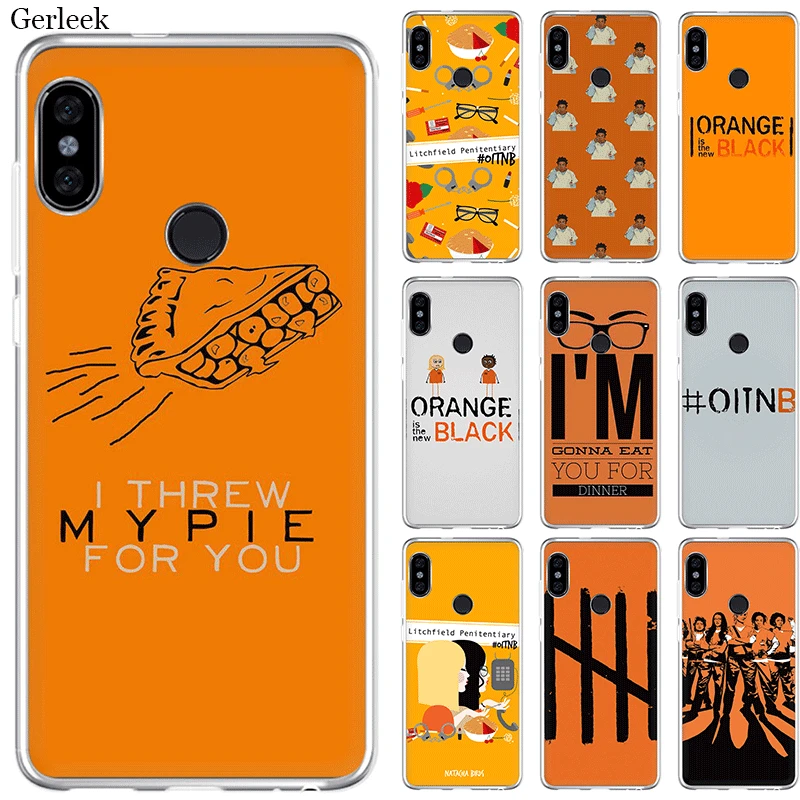 Мягкая термополиуретановая крышка чехол для Xiaomi Redmi 4A 4X5 5A 6 6A S2 Pro Plus Orange Is The New