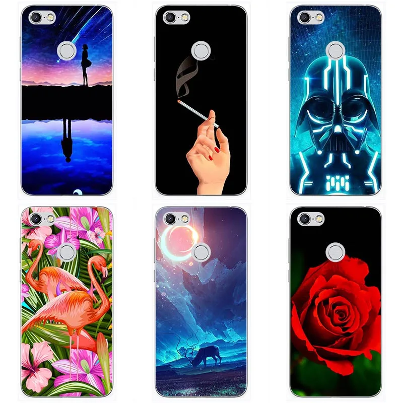 

Colorful Painted Soft Silicone Cases For TP link Neffos C9a Animal Phone Case Soft TPU For TP link Neffos C9 Flower Cover Shell