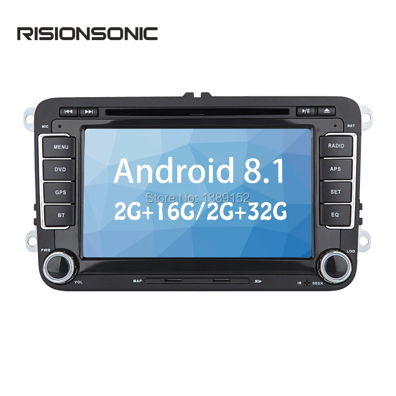 RisionSonic Android 8 1 автомобильный DVD Радио gps навигации для Volkswagen VW PASSAT TIGUAN Гольф мужские