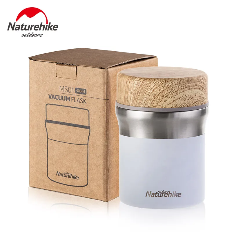 

Naturehike 600ml Outdoor Camping Tableware Water Cup Thermos Bottle Portable Lunch Box Picnic Tableware With Spoon