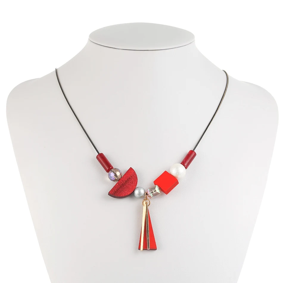 Match-Right Necklaces & Pendants Women/Statement/Beads/Vintage/Lady/Long/Wood Necklace Pendant for Women Fashion Jewelry NR158 - Image 4