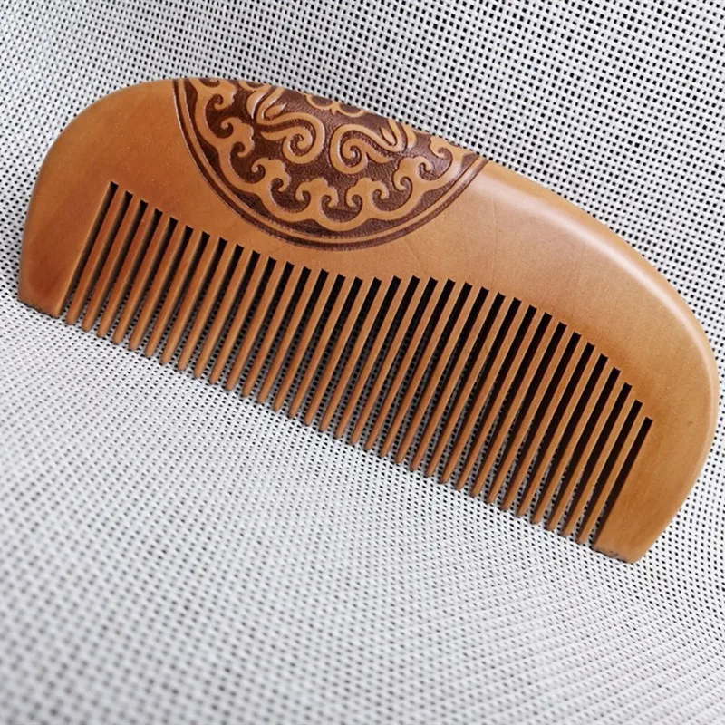 Handcrafted Peach Wood Comb Wooden hair comb 100% Natural Bamboo Comb-Anti Static Flower-Fine Tooth for Hair,Beard, Mustache Handcrafted Peach Wood Comb Wooden hair comb 100% Natural Bamboo Comb-Anti Static Flower-Fine Tooth for Hair,Beard, Mustache