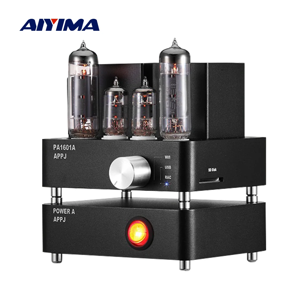 New  AIYIMA WiFi Tube Amplifier PA1601A 6J1 6P14 Vacuum Tube HiFi Stereo Home Power Amplifiers Professio