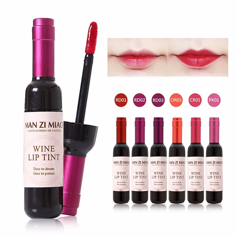Liphop красно-винная краска для губ оттенок влаги стойкий блеск для губ водонепроницаемый не оставляющая следов от поцелуев матовая помада