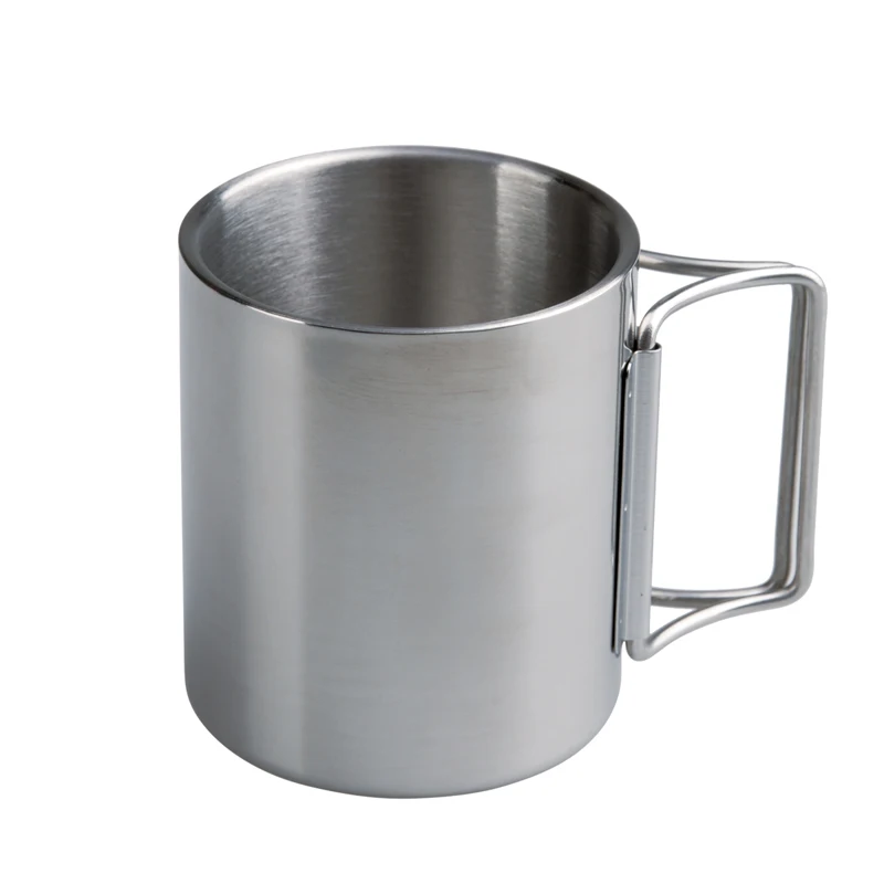 AceCamp 1 unid Acero inoxidable 220 ml/300 ml taza doble estructura portátil de Camping al aire libre Picnic vajilla envío libre