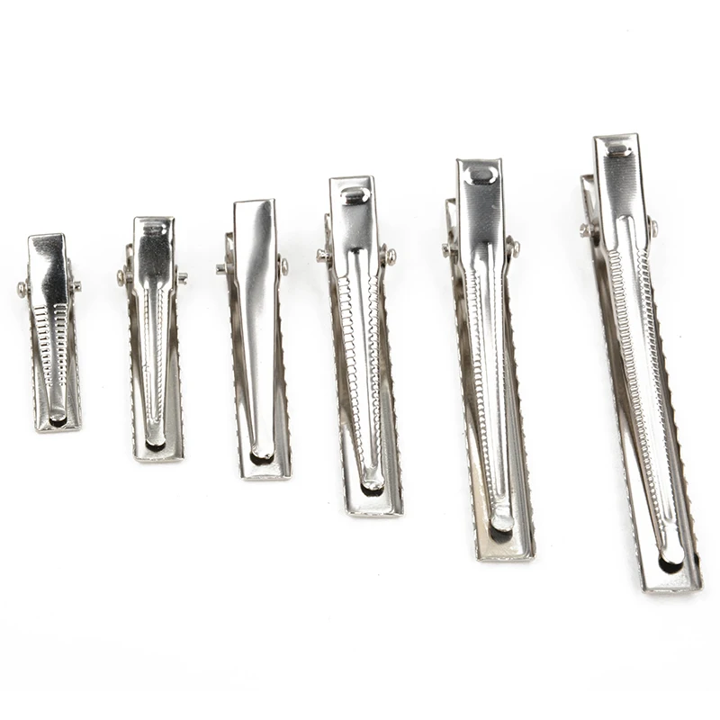 50pcs/lot Metal Crocodile Clips Cable Lead Testing Probe Fixing Test Alligator Clips Clamps 35mm/40mm/45mm/55mm/65mm/75mm