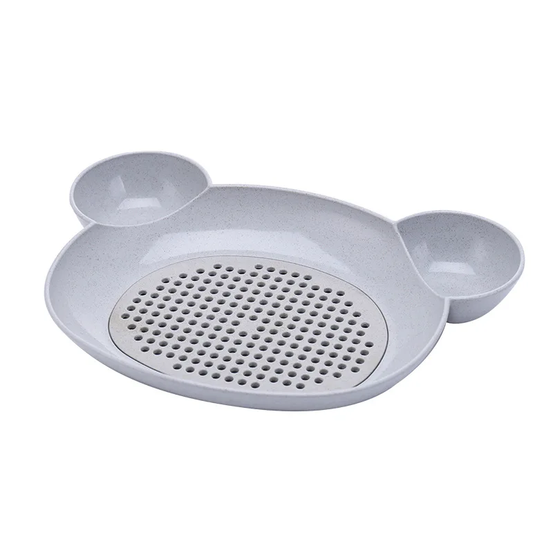 Baby Food Supplement Bowl BPA Free Infant Feeding Sub-grid Tray Set Dishes Toddler Anti-slip Plate Child Eating Tableware MY0023 (3)