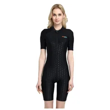 Сдельный купальник, спортивный купальник для женщин, короткий рукав, купальник, пляжная одежда