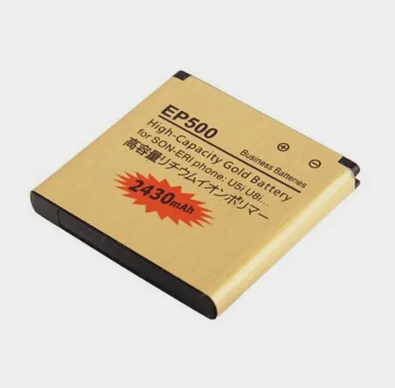 2430mAh High Capacity Gold Replacement Battery Batteries EP500 For Sony ST17I ST15I SK17I WT18I X8 U5I E15i wt18i wt19i | Мобильные