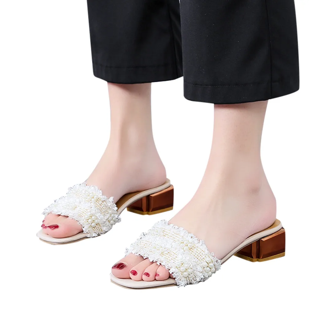 CHAMSGEND/Женская Новая повседневная обувь сандалии тапочки на толстой танкетке модные удобные уличные сандалии